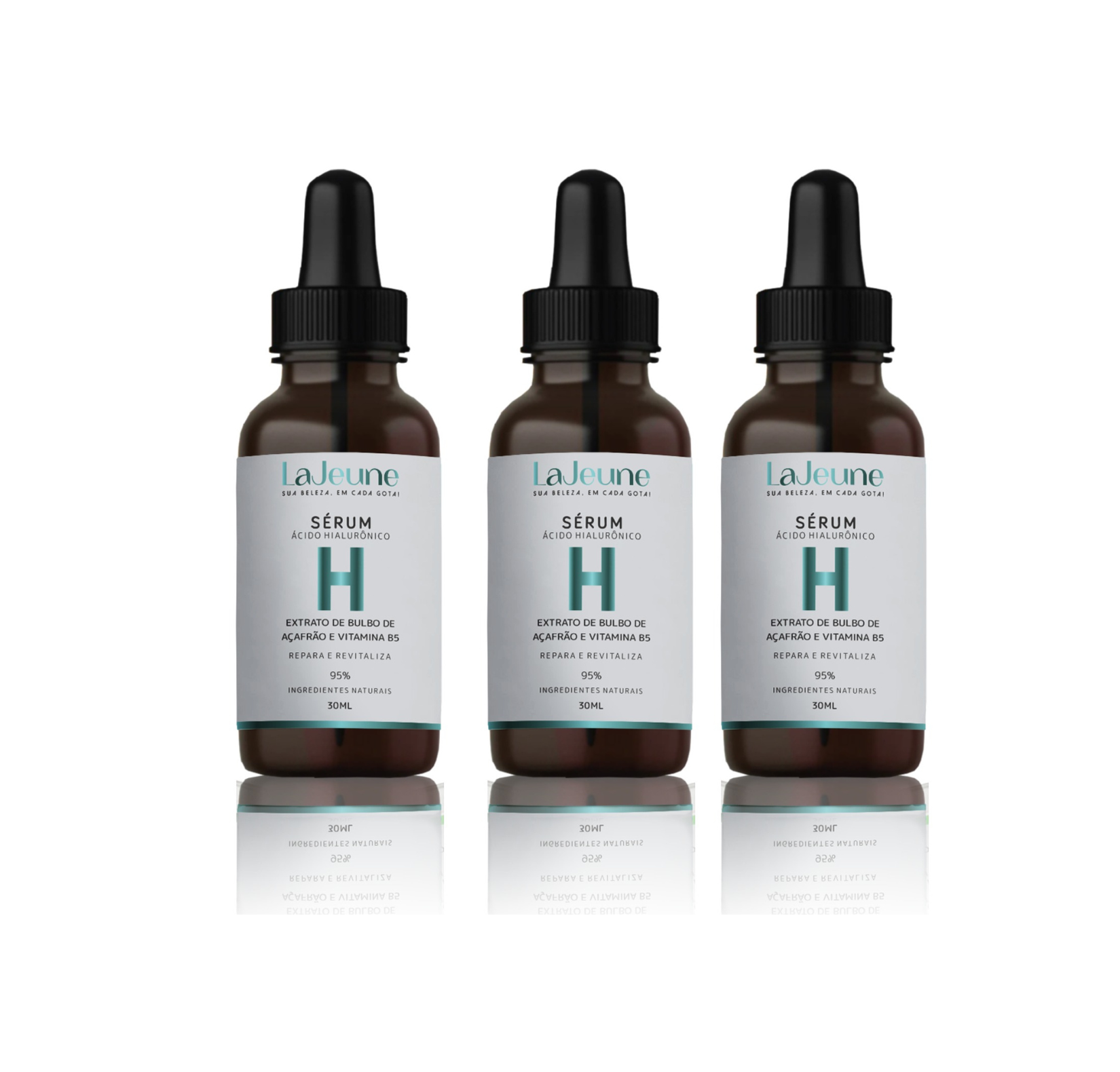 Kit La Jeune 3 - Hyalu - Sérum Anti-idade, Reparador e Hidratante