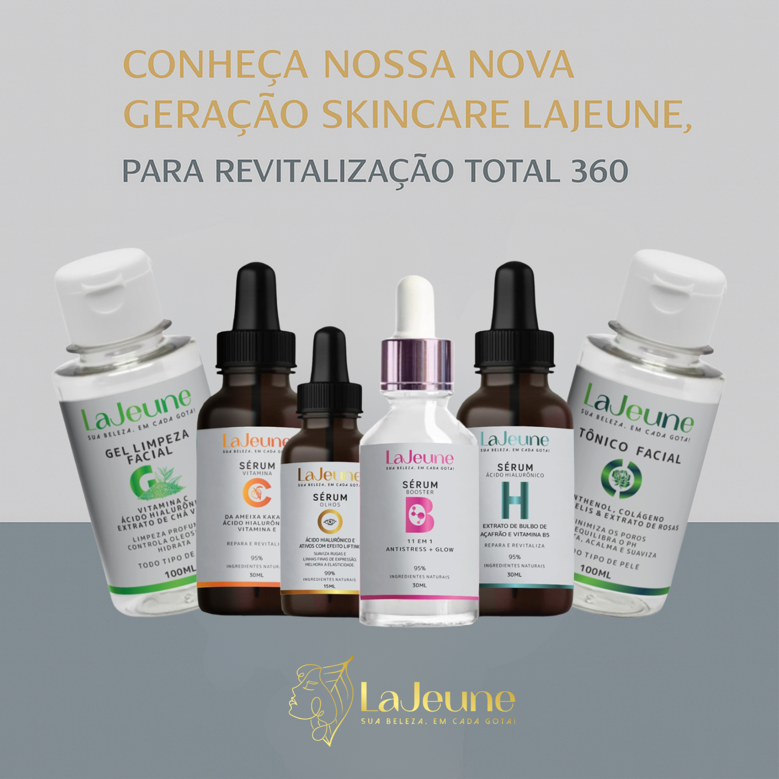 Tônico Facial LaJeune: Hidratação, Equilíbrio e Suavidade para Todos os Tipos de Pele