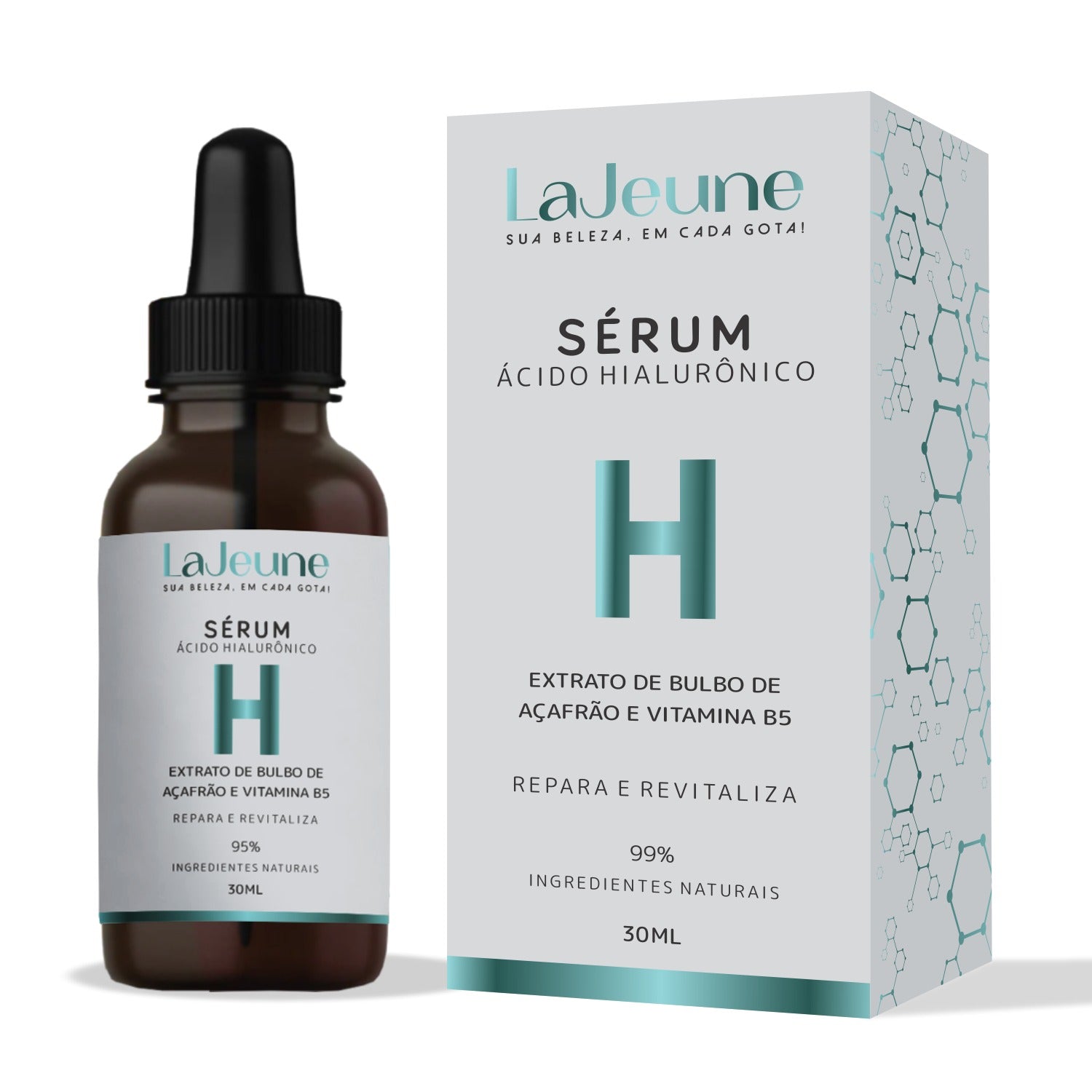 Kit La Jeune 3 - Hyalu - Sérum Anti-idade, Reparador e Hidratante