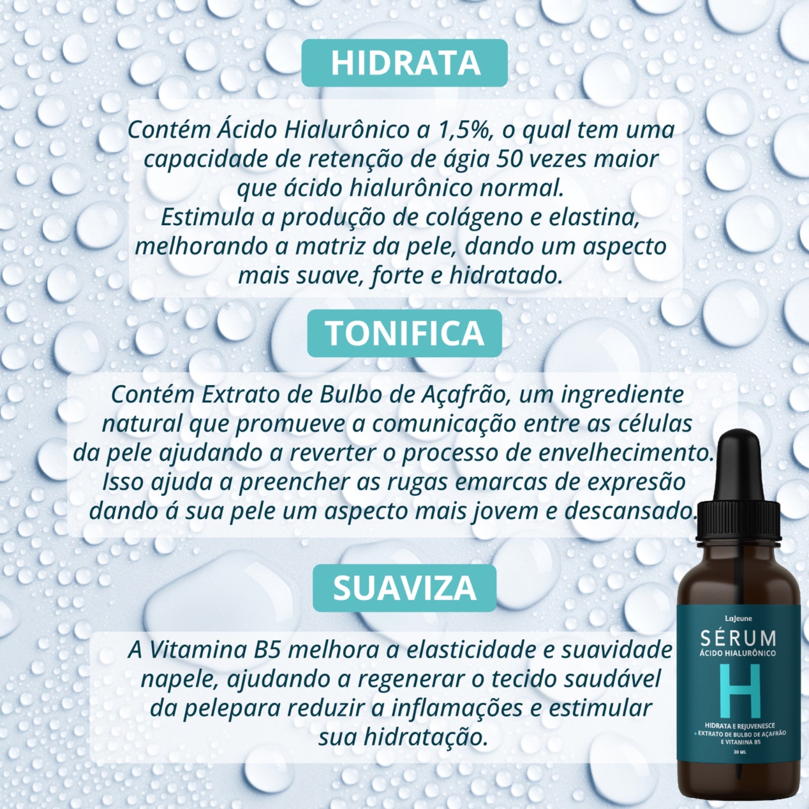 Sérum Facial Ácido Hialurônico
