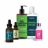 Kit Juventude Radiante LaJeune com Sérum H, Olhos, Gel de Limpeza, Tônico e Sérum 11 em 1 – Dia & Noite
