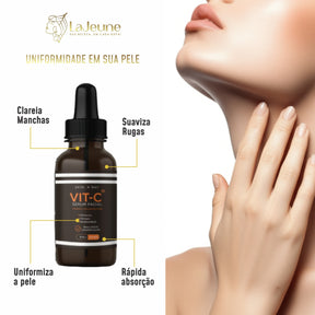 Kit Skincare LaJeune com Vitamina C, Sérum 11 em 1, Gel de Limpeza e Tônico Facial – 4 Passos Essenciais