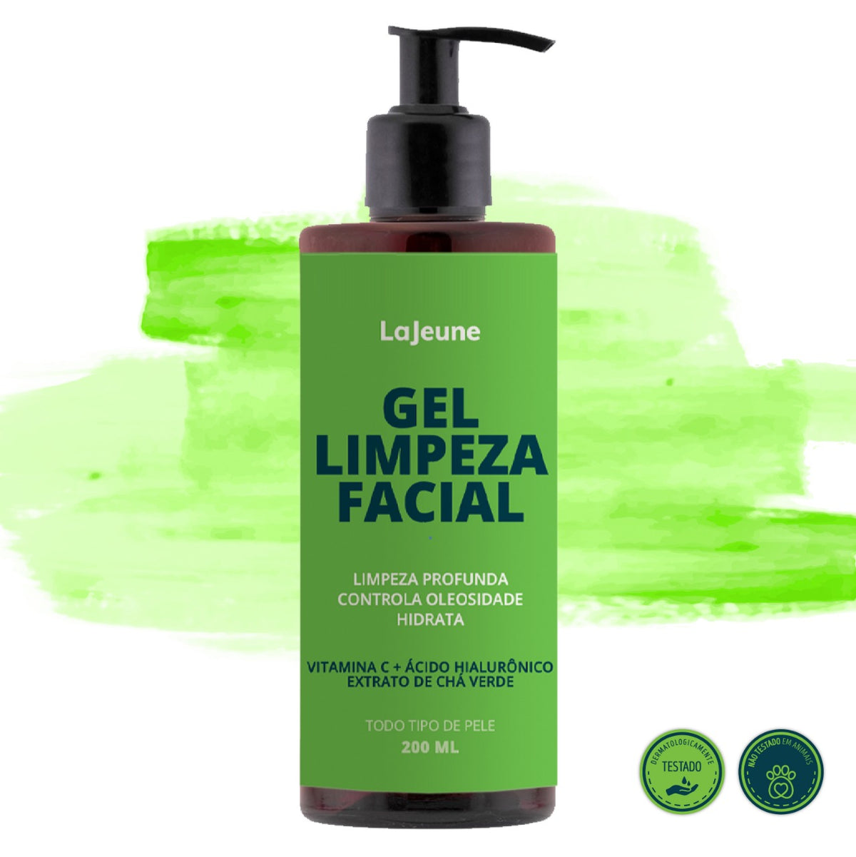 Kit Skincare Glow Imediato LaJeune – Sérum 11 em 1, Gel, Tônico, Faixa e Nécessaire para Lifting Diário