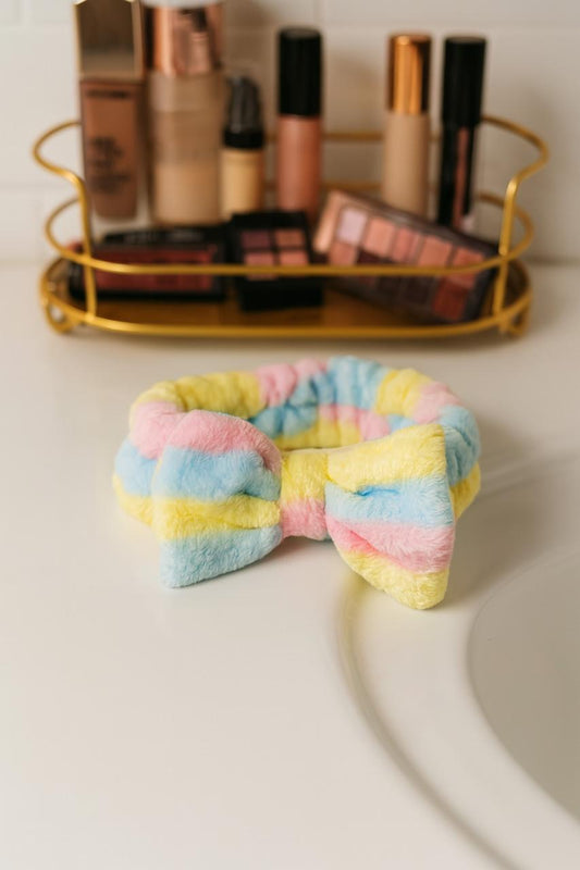 Faixa de Cabelo para Skincare e Make – Tiara com Laço LaJe